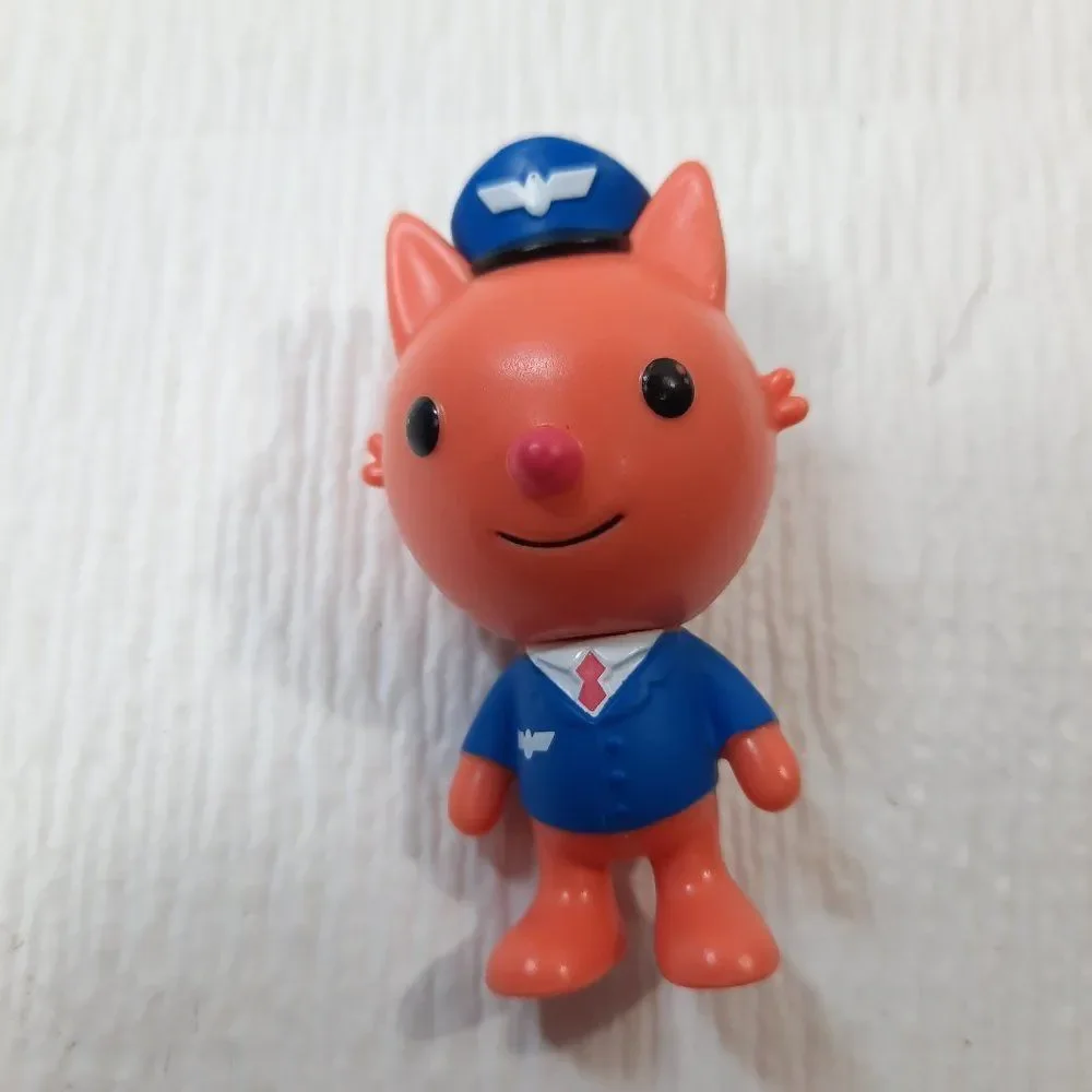 Sago Mini Jinja's Jet plane‎ pilot orange cat Captain airplane action figure toy